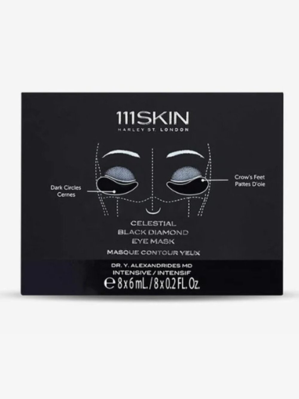 🆕111Skin Celestial Black Diamond Eye Mask - 8 Pack